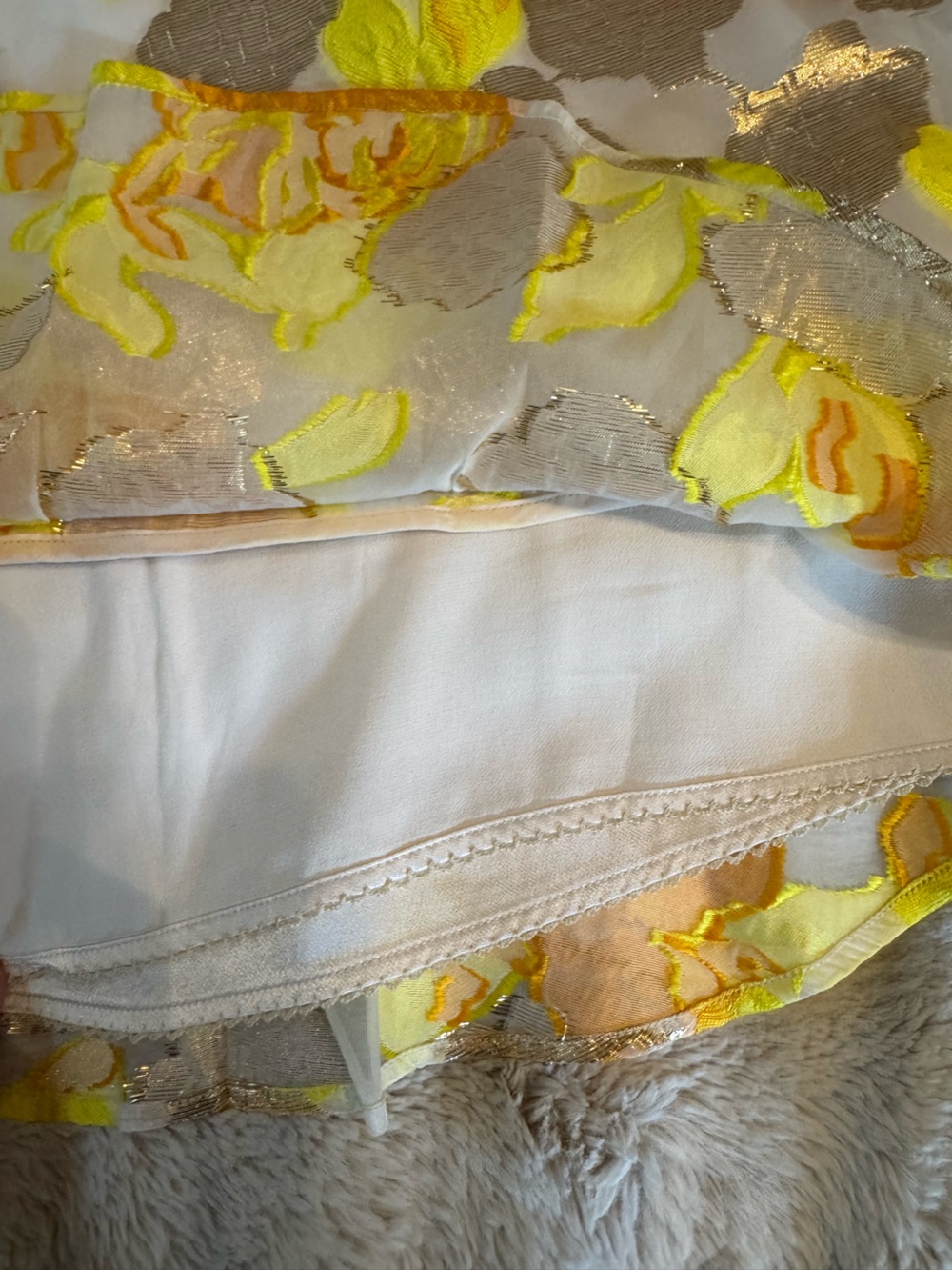 Maeve Anthropologie Flounced Jacquard Mini Skirt 8 - Picture 13 of 14